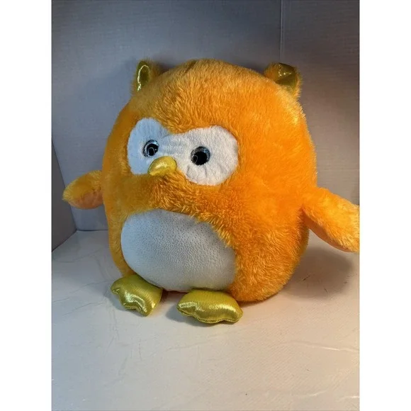Hug Me Light Up Stuffed Animal Plush Soft Orange Owl 14" Tall Ages 3+ Clean VG - Picture 4 of 7